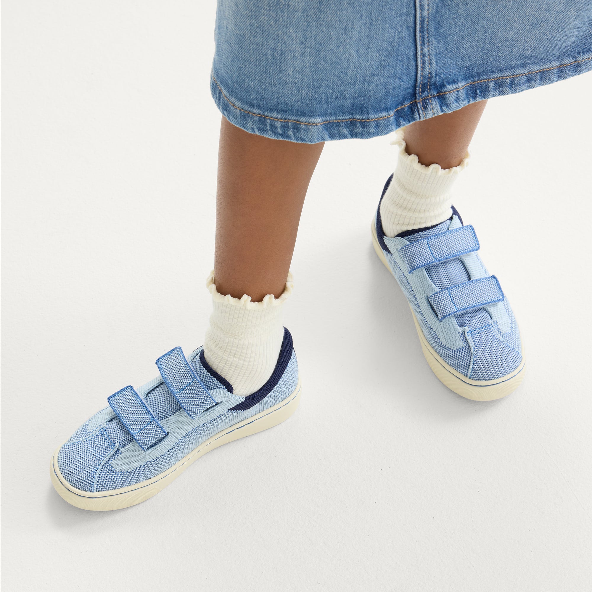 Alternative view of The Kids Strap Sneaker   Berry Blue