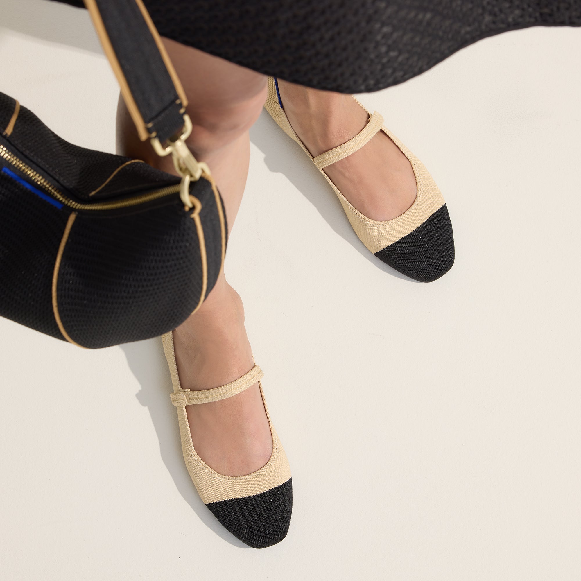 Alternative view of The Square Mary Jane   Cream Captoe