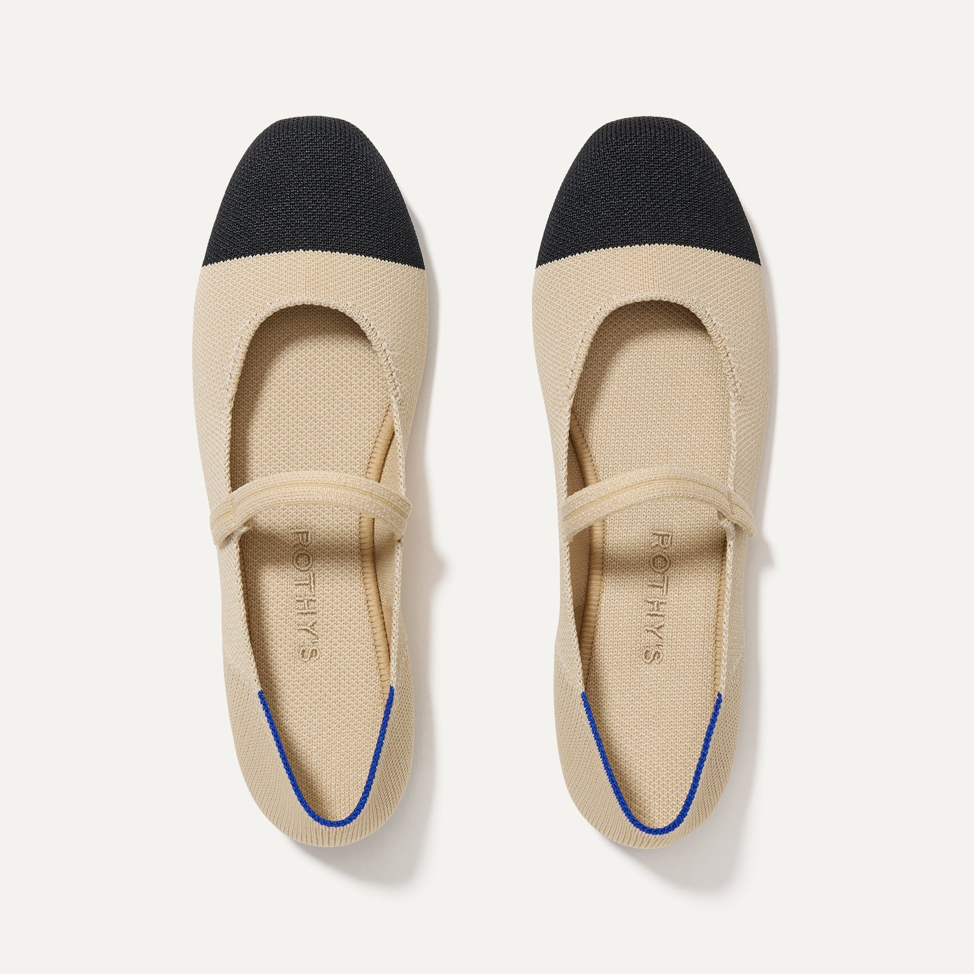 The Square Mary Jane   Cream Captoe