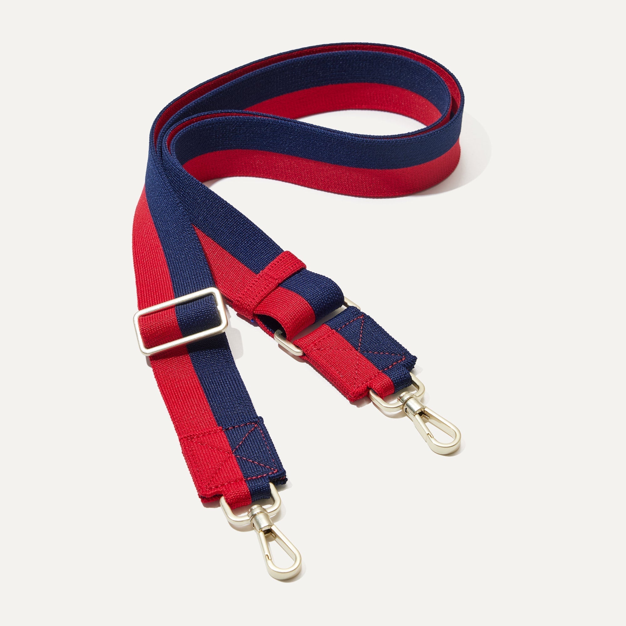 The Crossbody Strap   Navy and Red