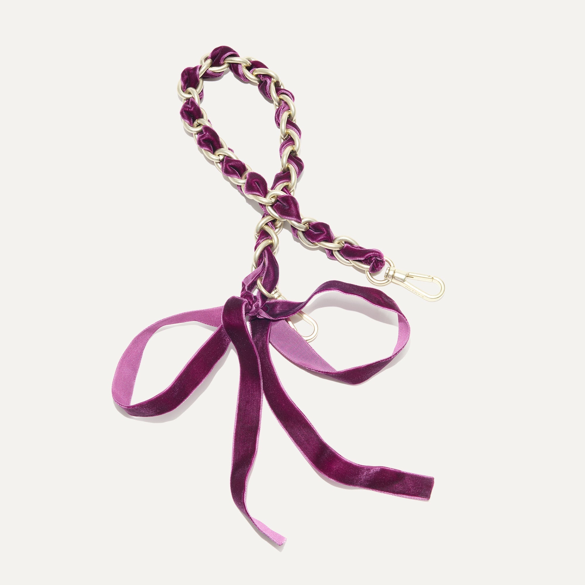 The Shoulder Strap   Velvet Plum Chain