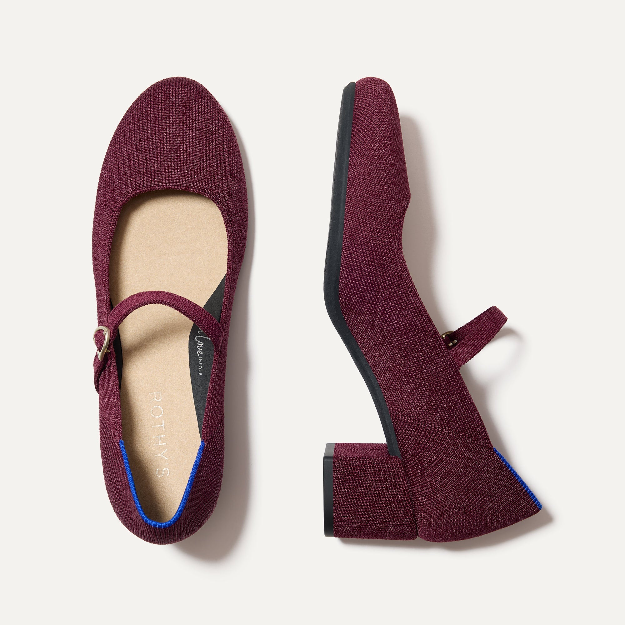 The Mary Jane Heel   Wine Red