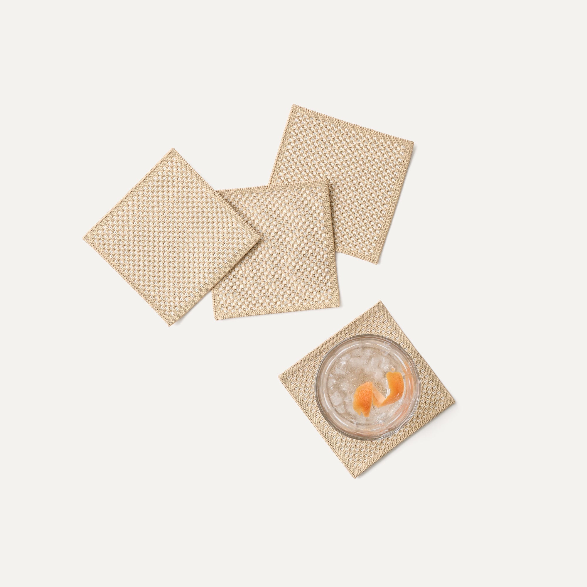 The Coaster (Set of 4)   Almond