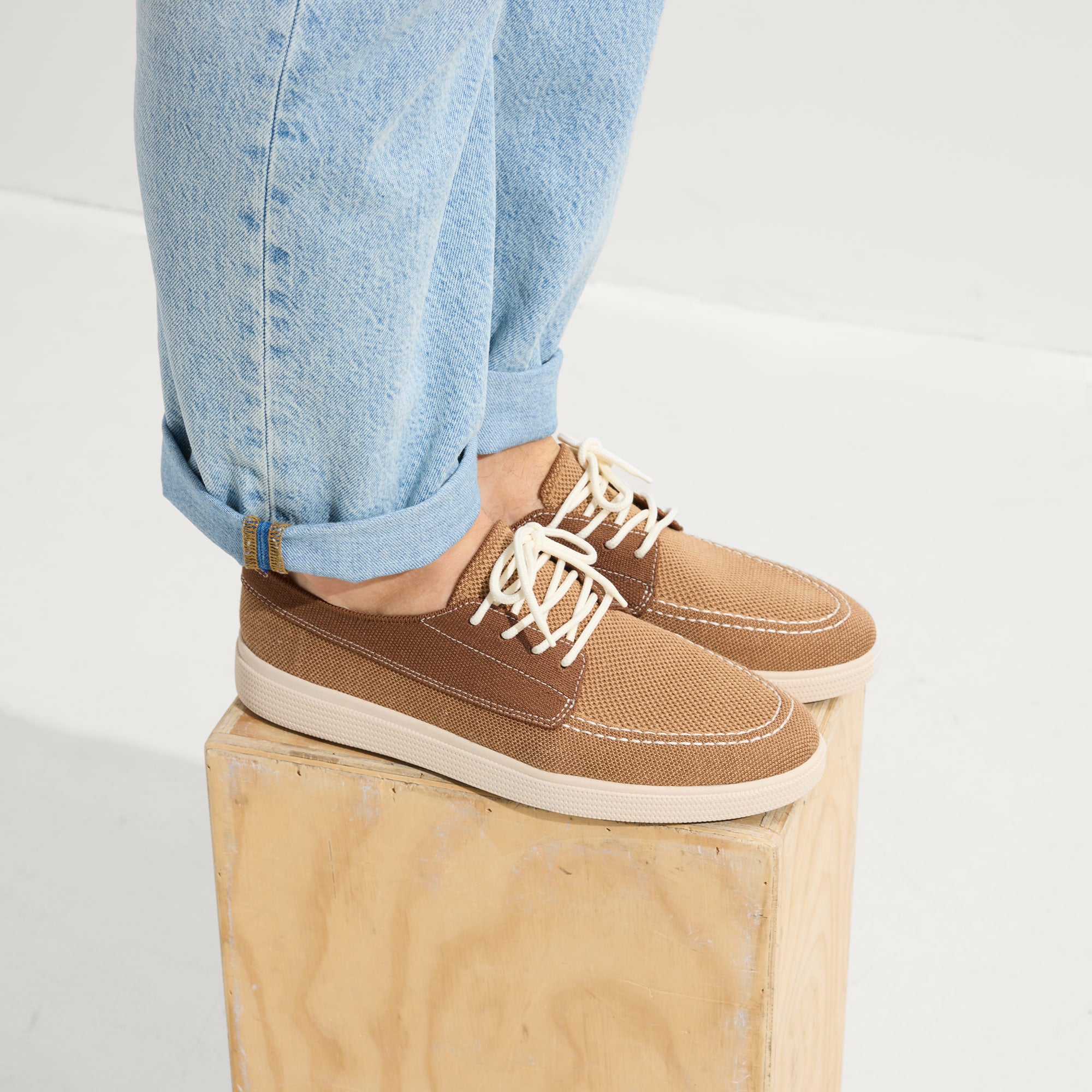 Alternative view of The Ravello Boat Shoe   Nautical Brown