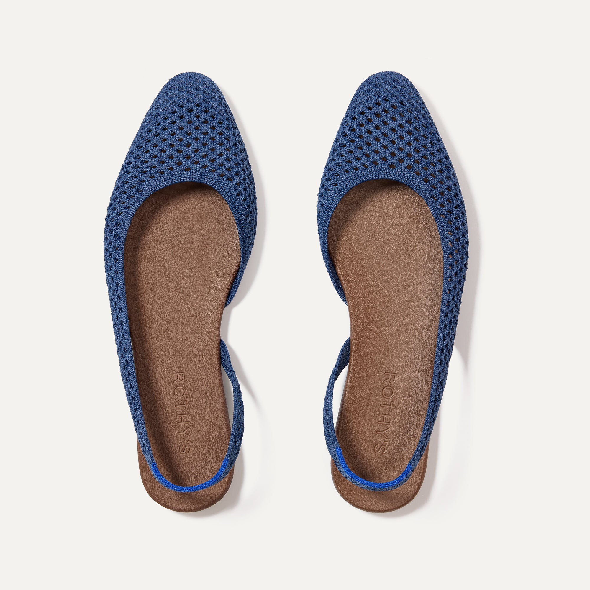 The Almond Slingback   Deep Sea Mesh