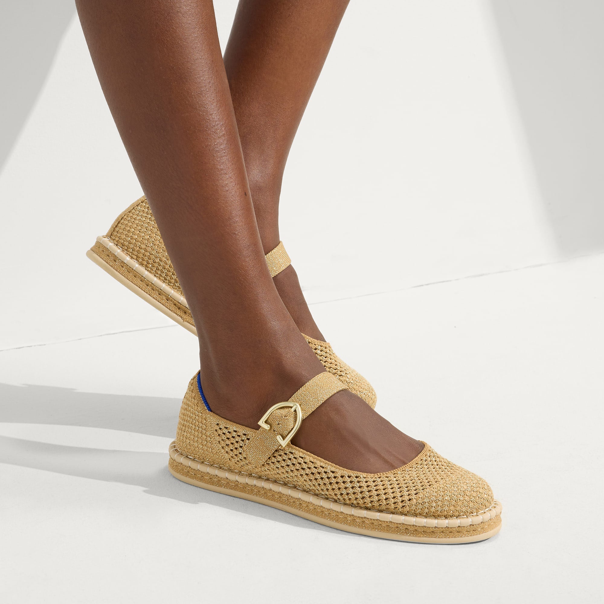 Alternative view of The Espadrille Mary Jane   Metallic Golden Sun