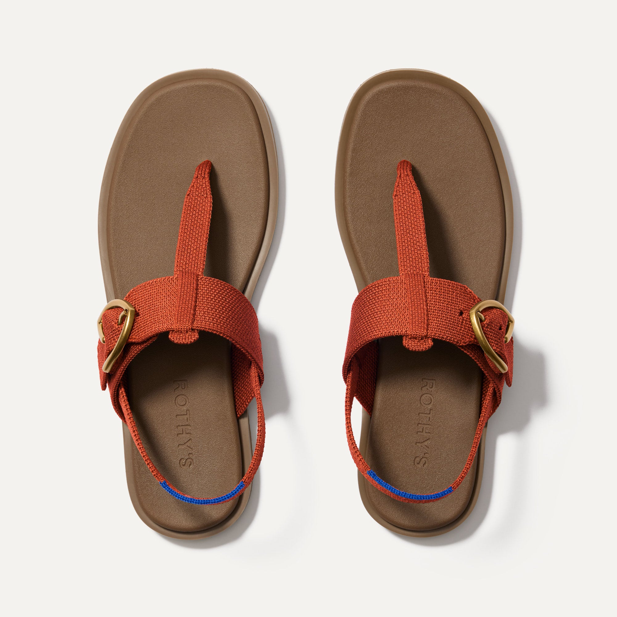 The T Strap Sandal   Brick