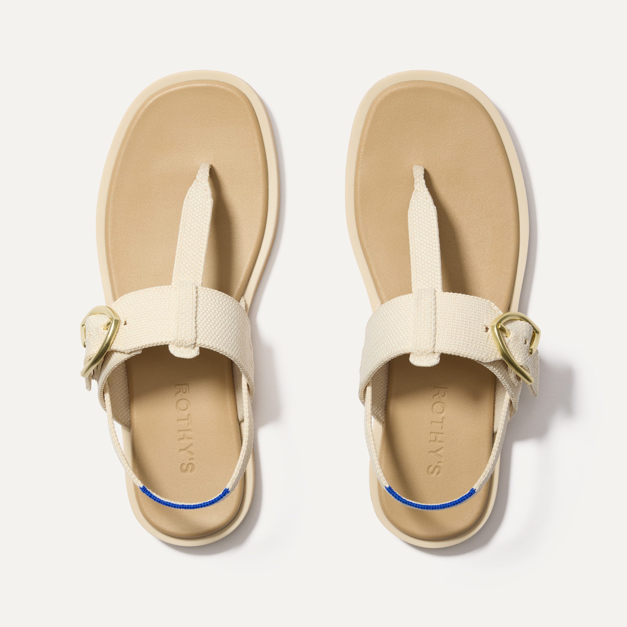 The T Strap Sandal   Cream Puff