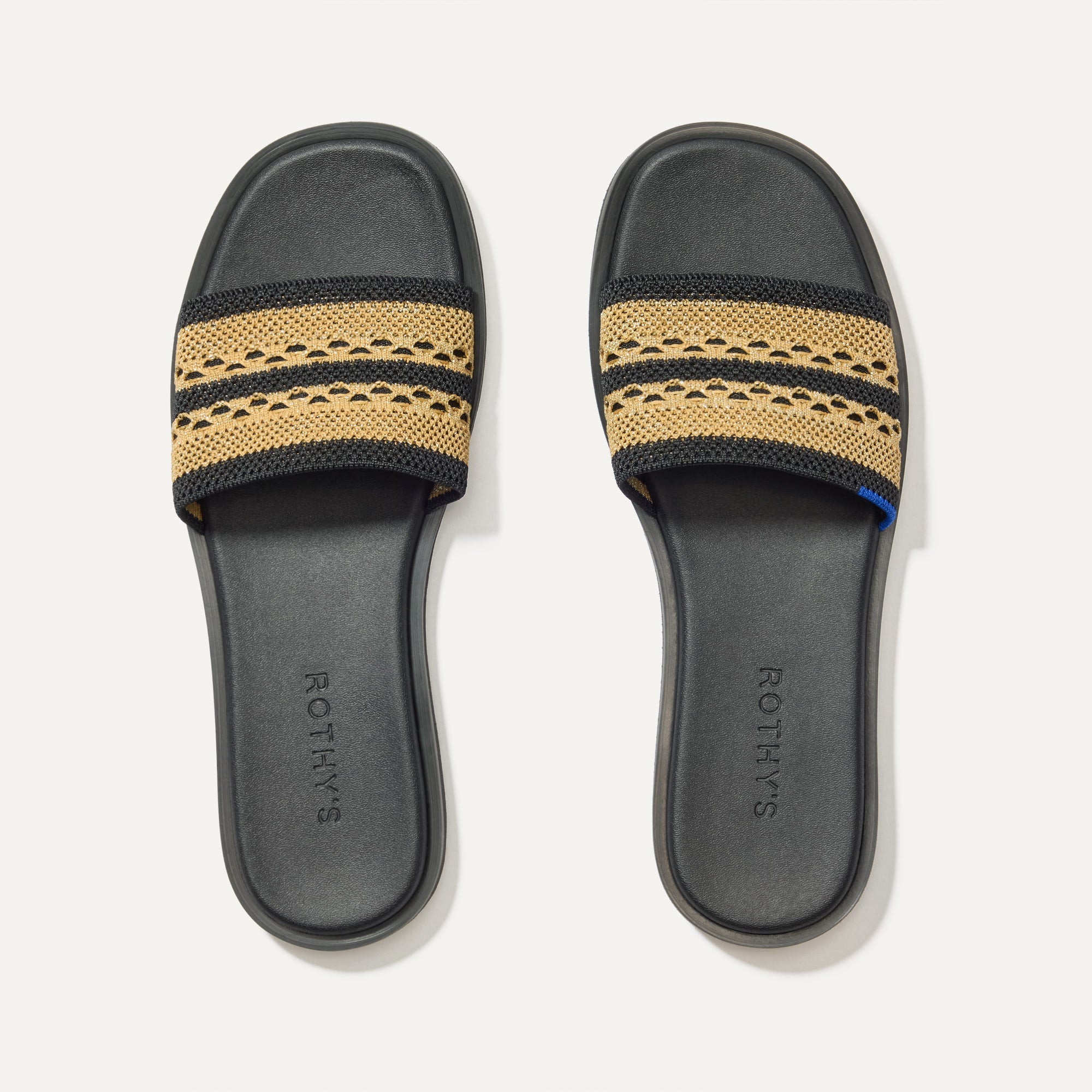 The Slide Sandal   Gilded Crochet
