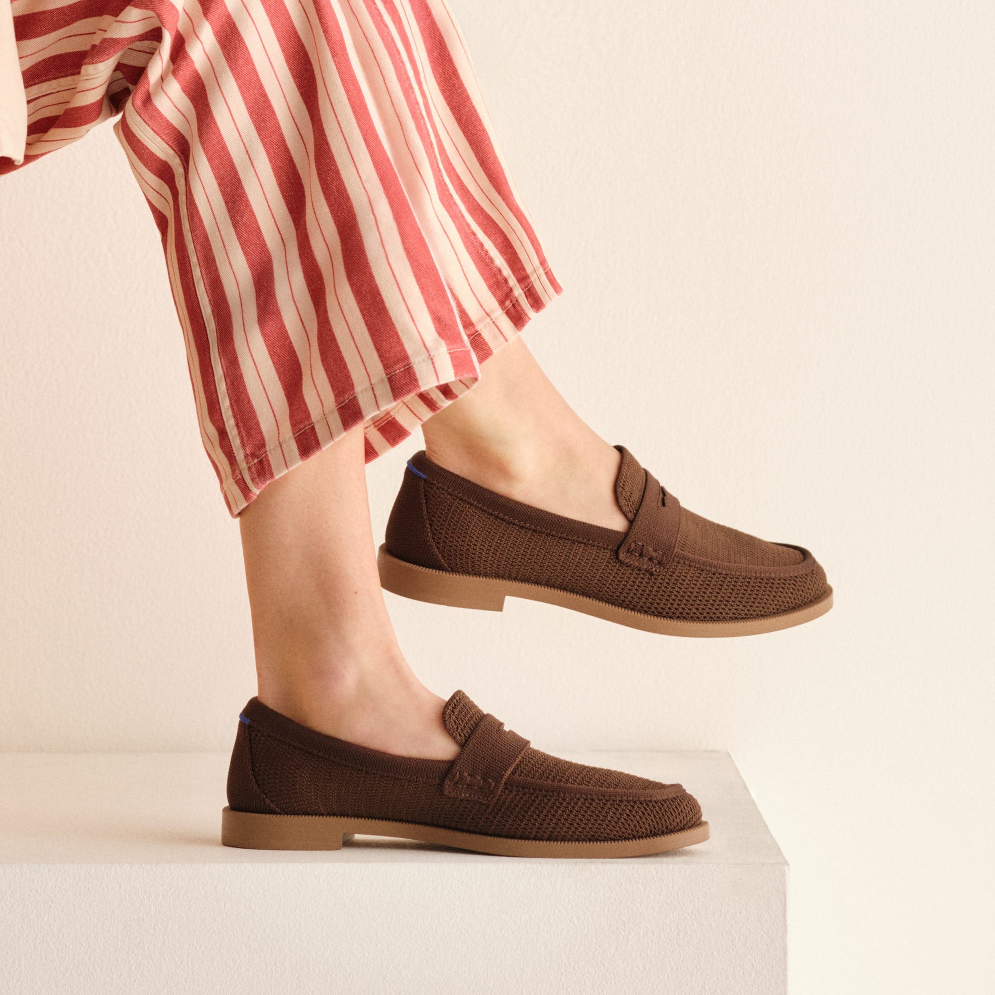 Alternative view of The Penny Loafer   Cinnamon Raffia Knit