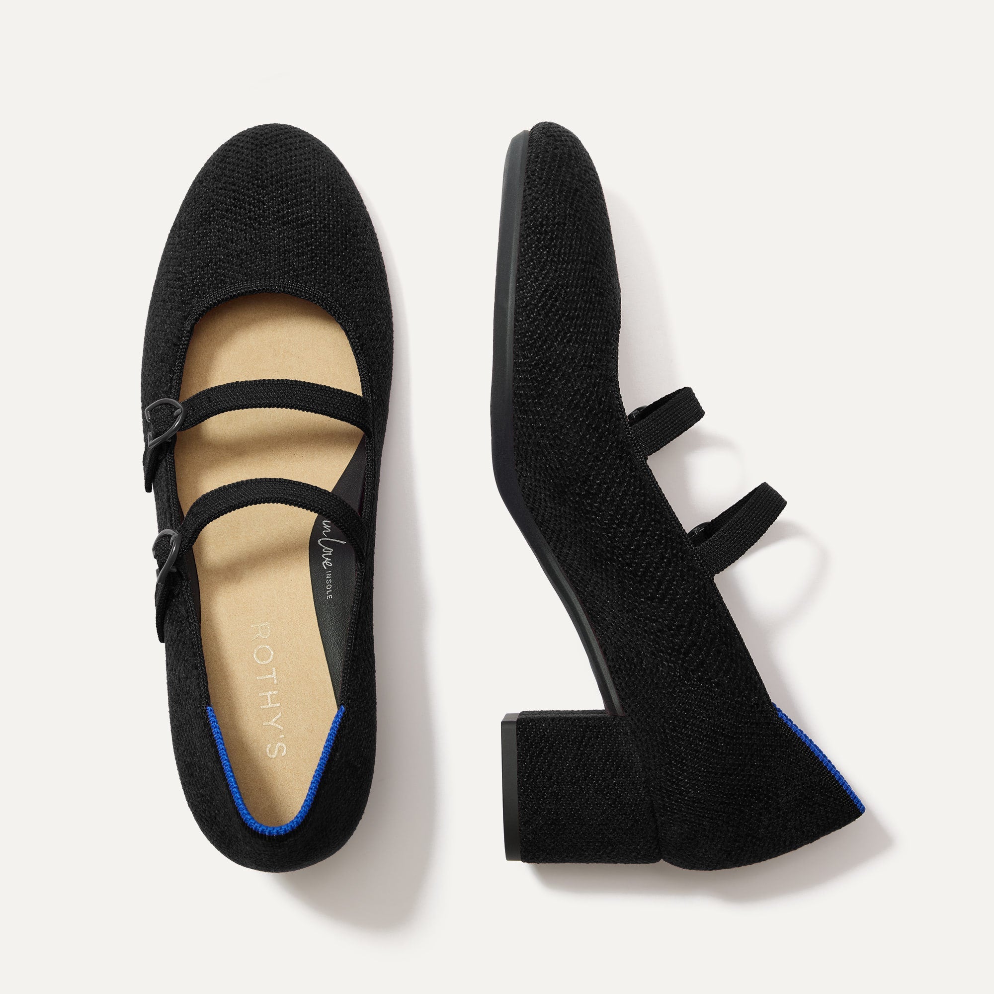 The ReVelvet™ Double Buckle Mary Jane Heel   ReVelvet™ Black