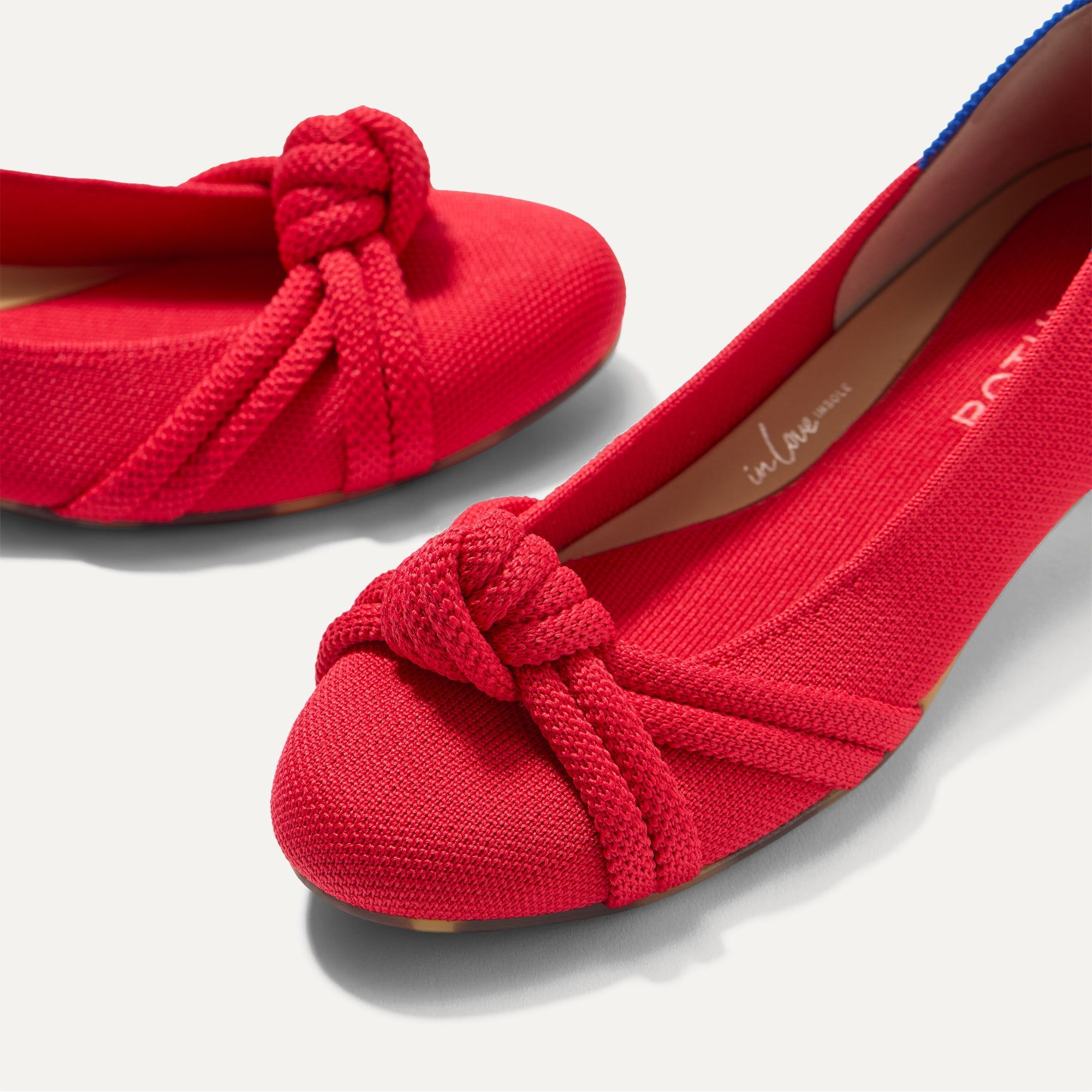 Alternative view of The Knot Ballet Flat   Lollipop Red