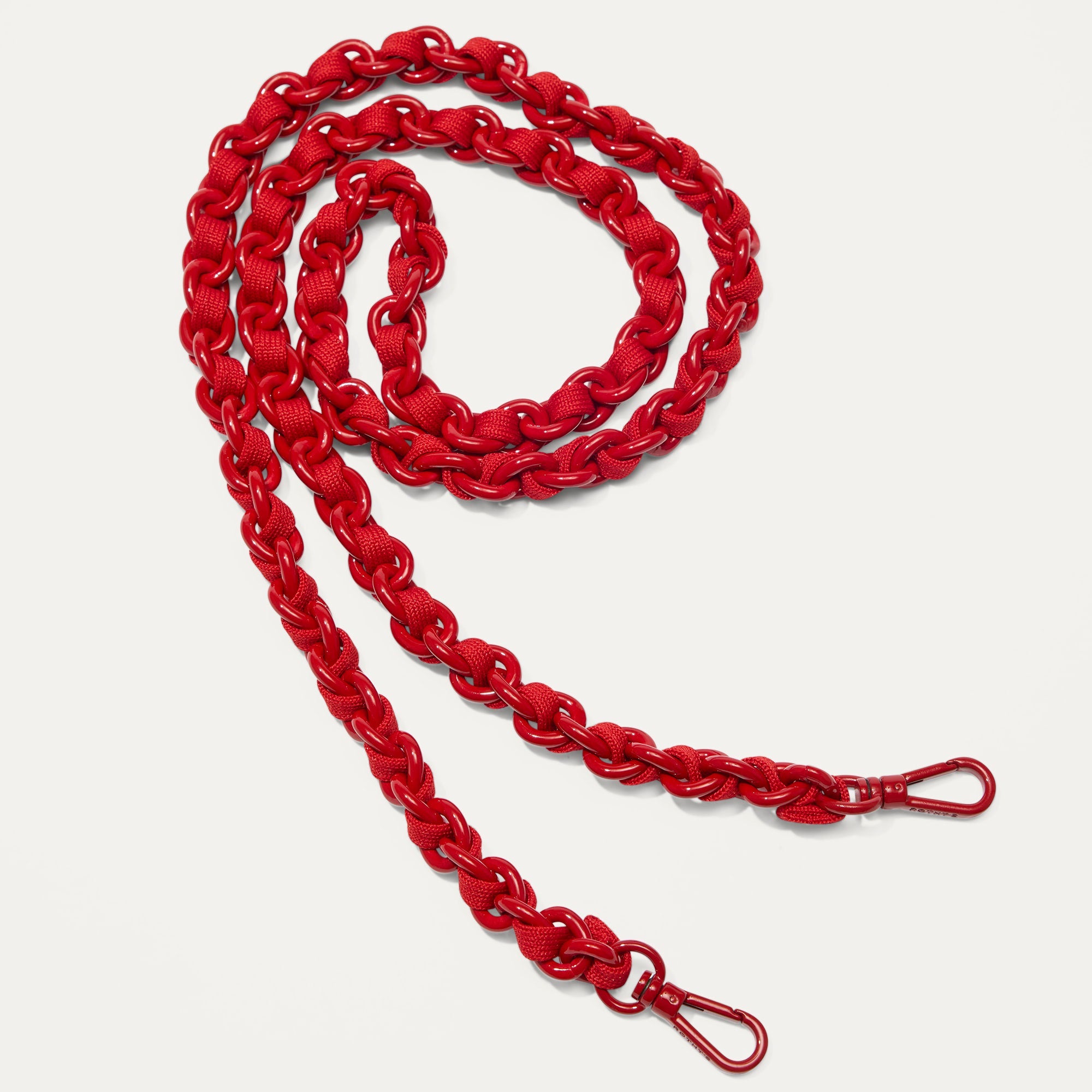 The Crossbody Strap   Scarlet Chain Knit