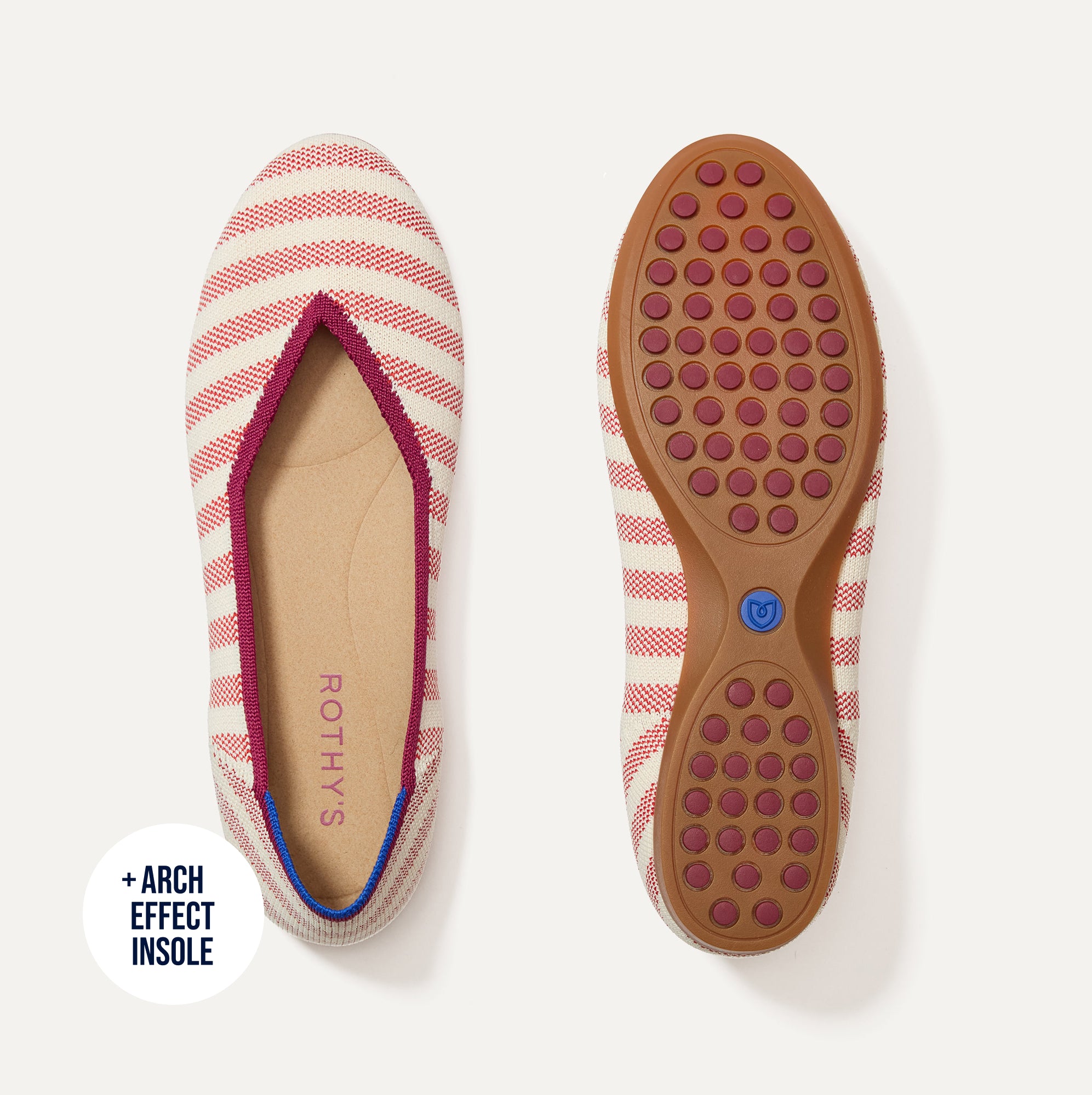 Alternative view of The Daily Flat   Coral Cabana Stripe