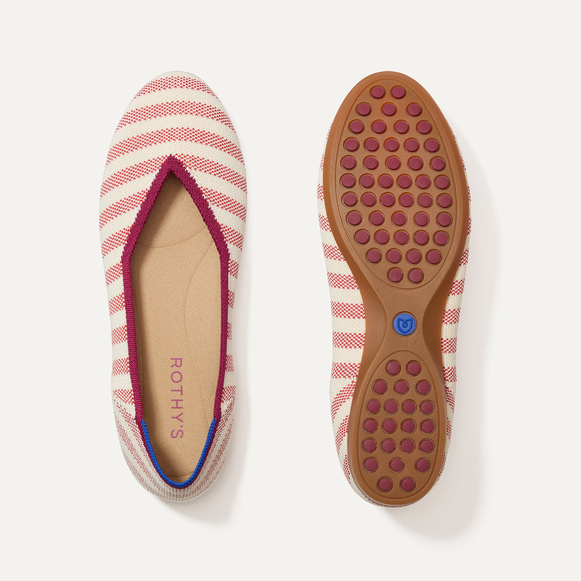 The Daily Flat   Coral Cabana Stripe