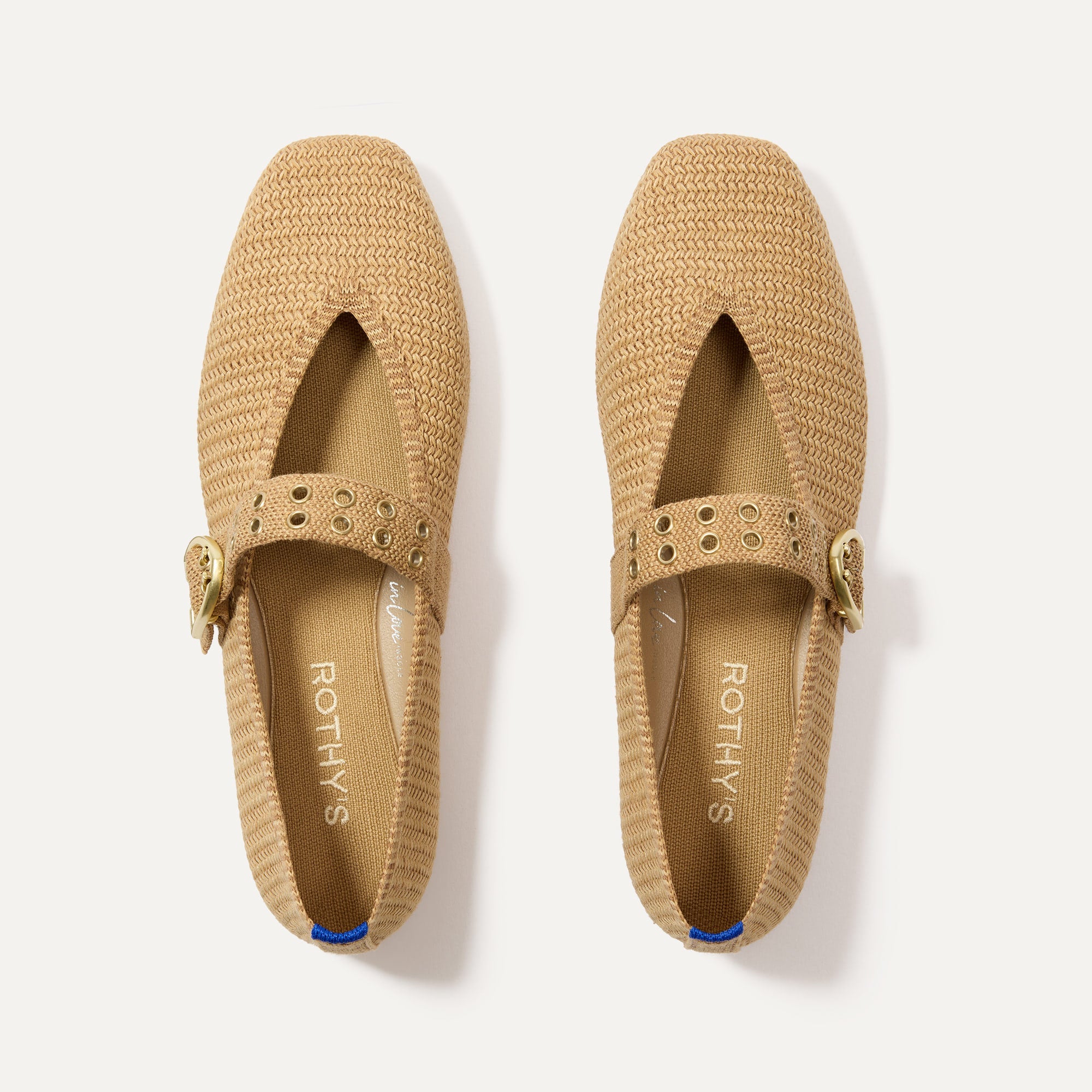 The Max Buckle Mary Jane   Tan Woven