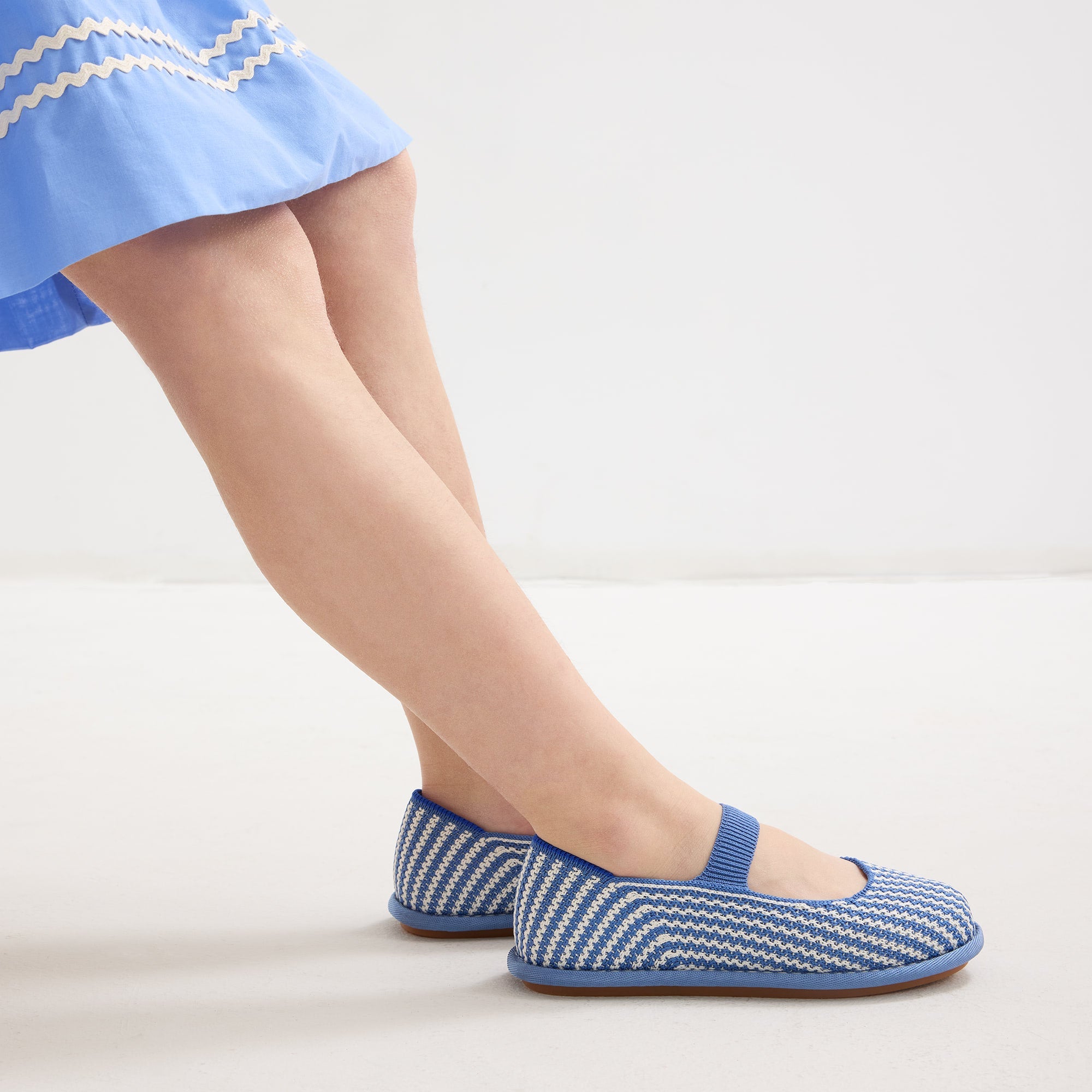 Alternative view of The Mini Mary Jane (for Kids)   Blueberry Stripe