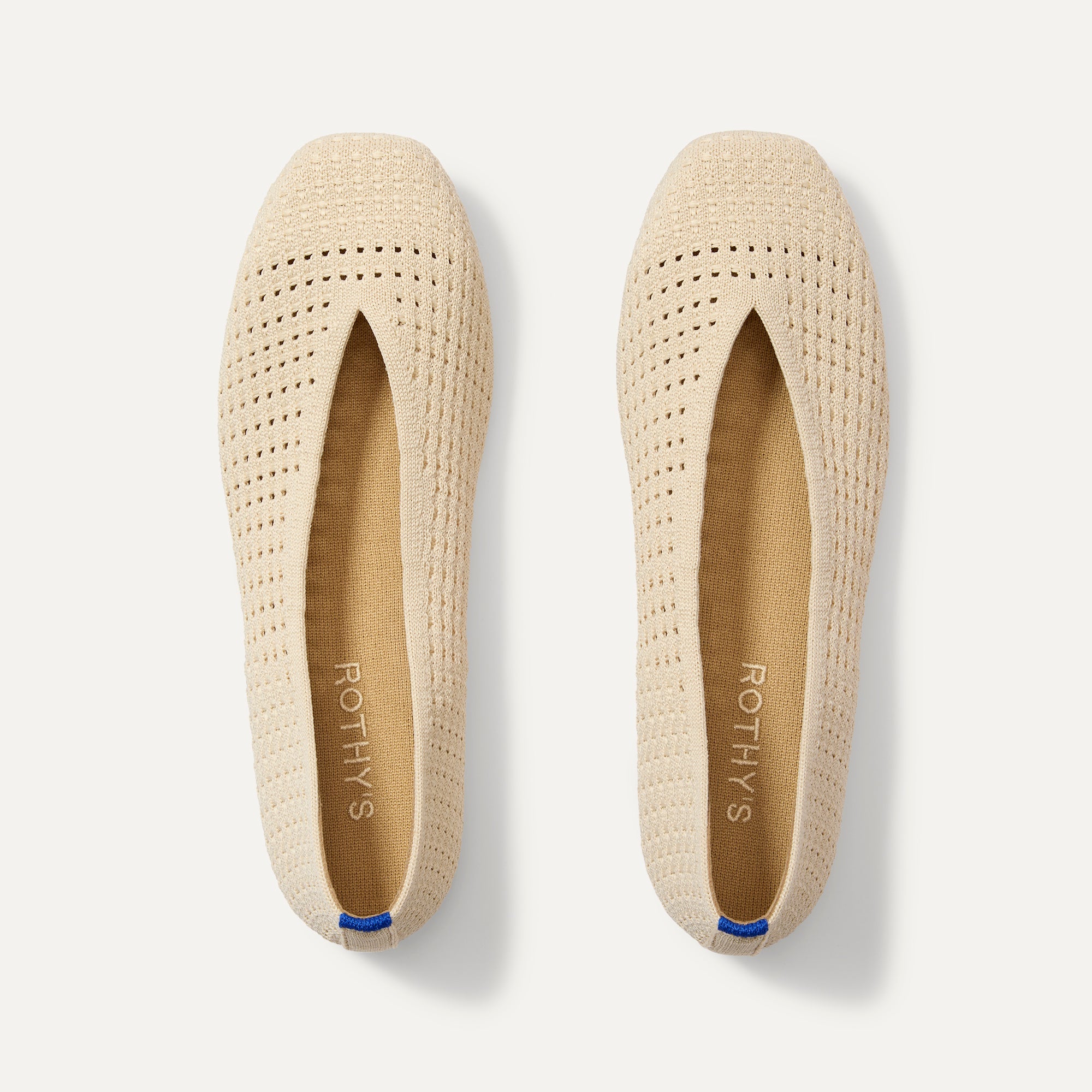 The Max Square Ballerina   Off White Mesh